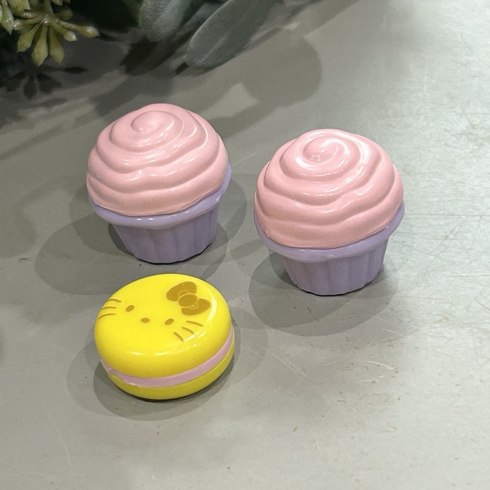 My Life As HELLO KITTY Cupcakes Set Dollhouse Accessory 18" Dolls Play 3 Pc‎ Set